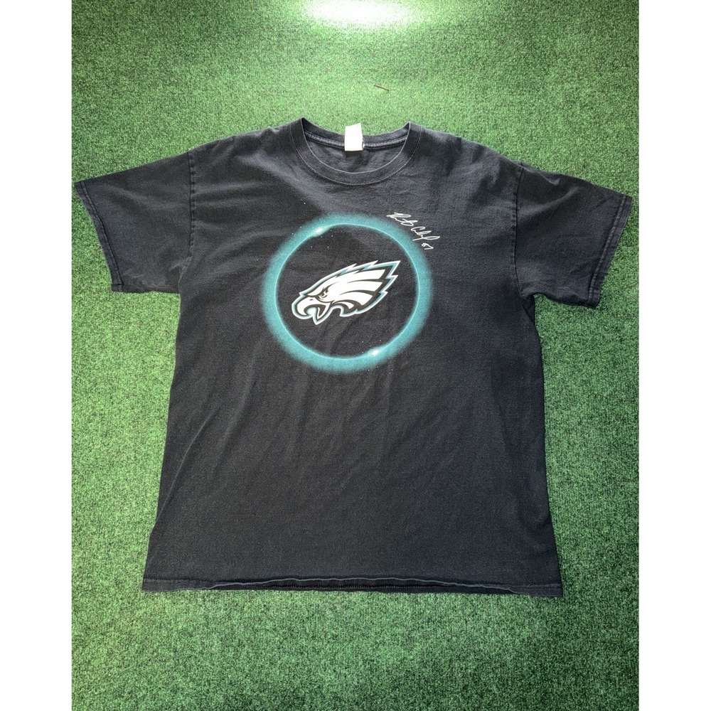 Philadelphia Eagles Black T-Shirt Gildan Ultra Cotton Mens Size L